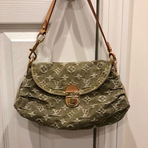 Louis Vuitton Denim Mini Pleaty Handbag